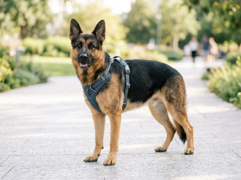 Cómo debe caer un buen arnés sobre el cuerpo del perro