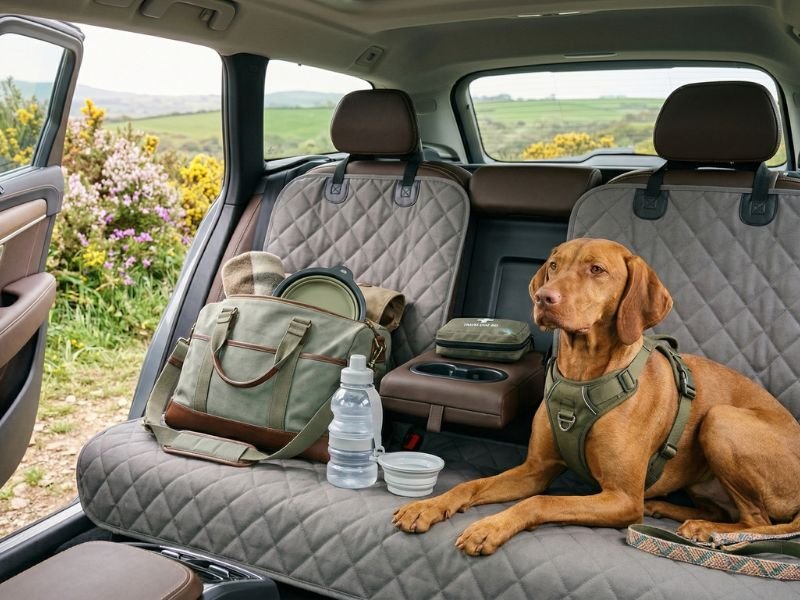 accesorios para viajar en primavera con tu perro