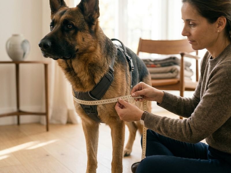 mejores arneses anti-tirones para perros. Medir bien es una parte esencial de la compra