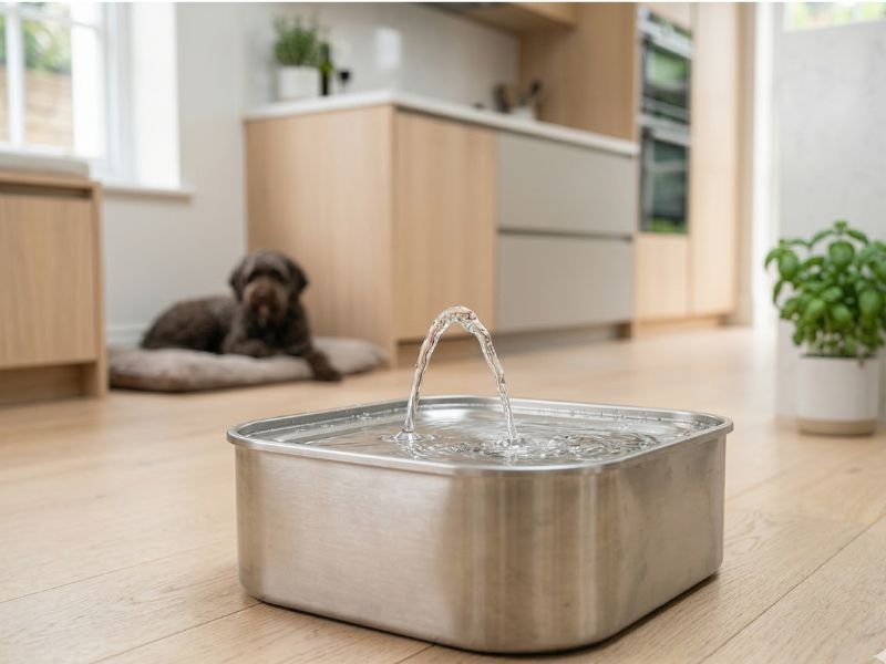 Fuente de agua automática para perros de gran capacidad