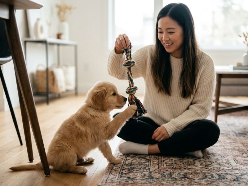 cómo evitar que tu cachorro muerda todo en casa