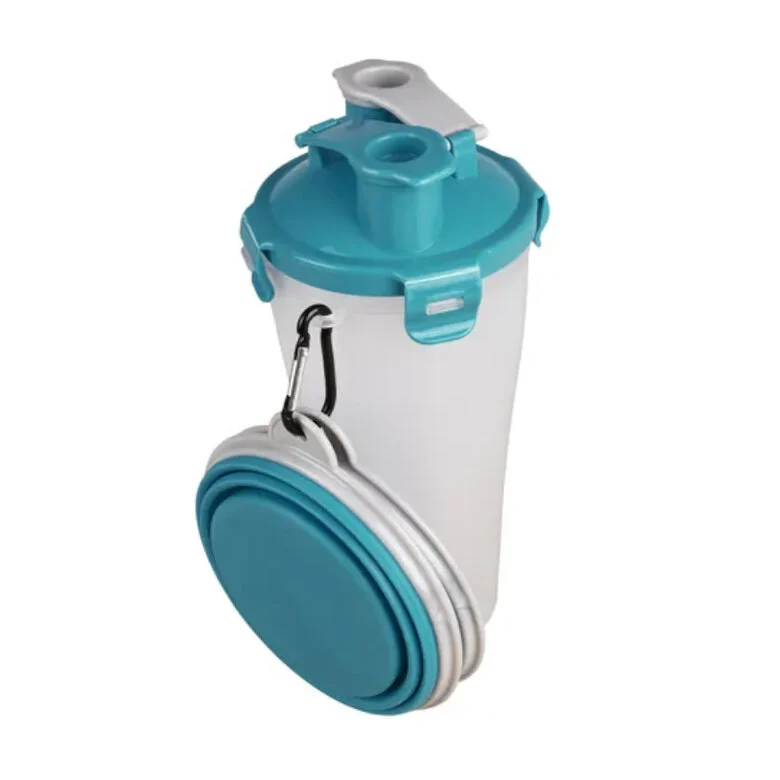 Botella agua de viaje plegable