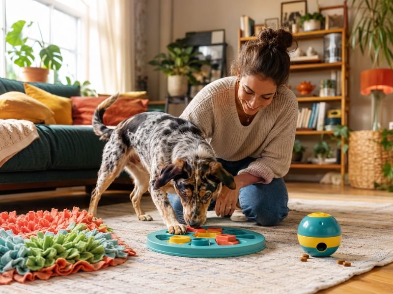 juguetes interactivos para perros