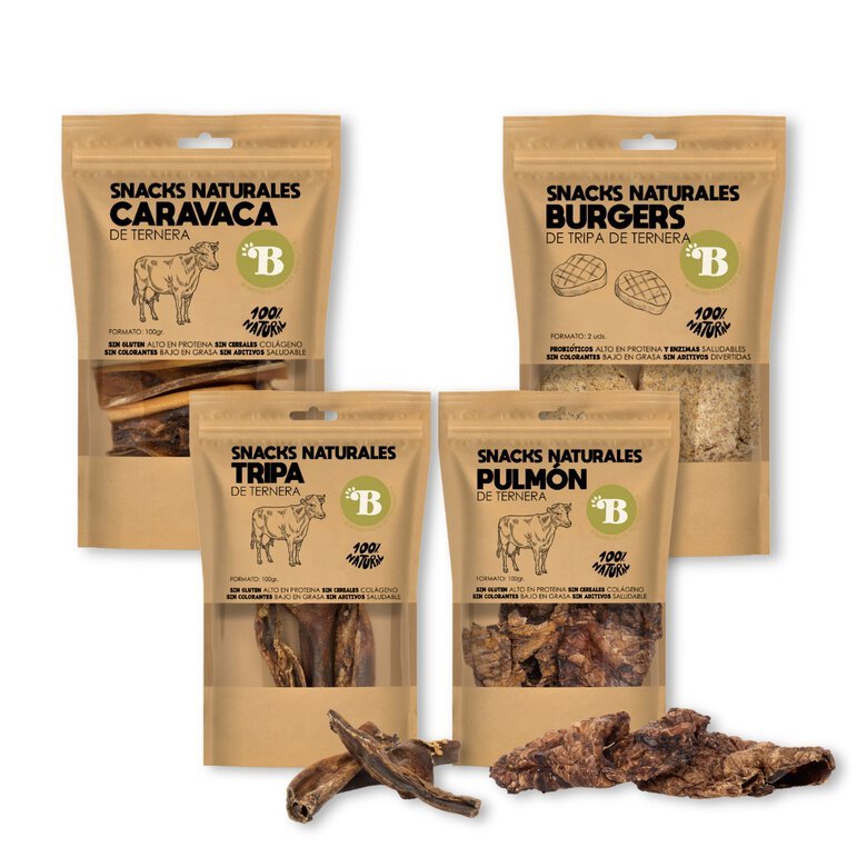 Bimordiscos pack de snacks naturales de ternera para perros
