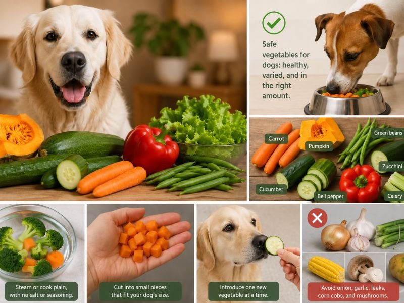 what vegetables can dogs eat