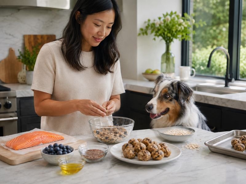 best dog treats for skin and coat support