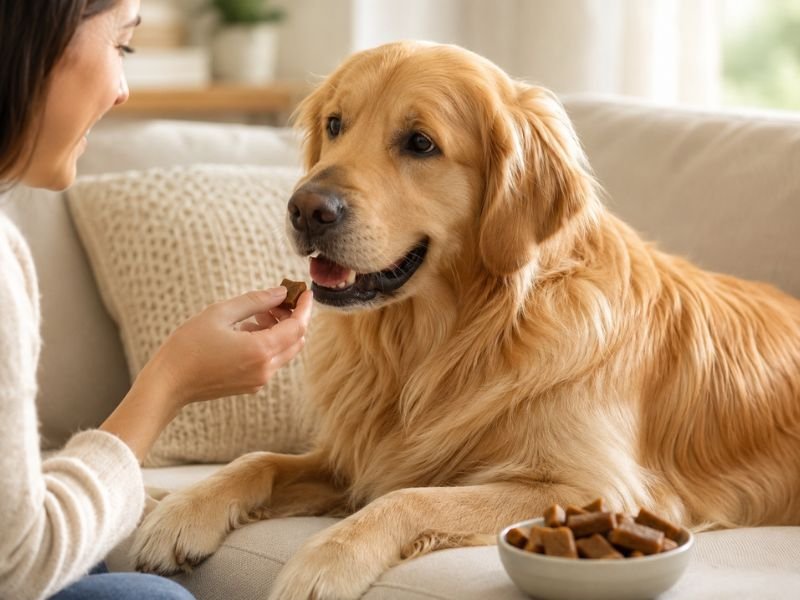 best dog treats for skin and coat support